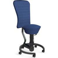 AERIS SWOPPER AIR MIT ROLLEN UND LEHNE - Swopper Standard Blau Gestell Schwarz Mesh-Gewebe AIR