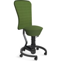 AERIS SWOPPER AIR MIT ROLLEN UND LEHNE - Swopper Standard Grün Gestell Schwarz Mesh-Gewebe AIR