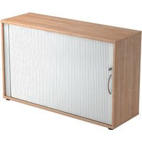 BETA 1732S | Rollladenschrank | 2 OH - Nussbaum Bogengriff Metall
