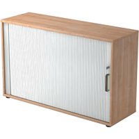 BETA 1732S | Rollladenschrank | 2 OH - Nussbaum Streifengriff Kunststoff