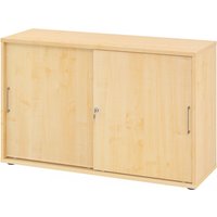 BETA 1752S | Schiebetürenschrank | 2 OH - Ahorn/Ahorn Metallgriff