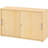 BETA 1752S | Schiebetürenschrank | 2 OH - Ahorn Chromgriff Metall