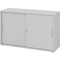 BETA 1752S | Schiebetürenschrank | 2 OH - Grau/Grau Metallgriff