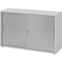 BETA 1753S | Schiebetürenschrank | 3 OH - Grau/Silber Metallgriff