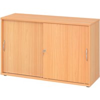 BETA 1752S | Schiebetürenschrank | 2 OH - Buche Bogengriff Metall