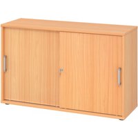 BETA 1752S | Schiebetürenschrank | 2 OH - Buche Chromgriff Metall