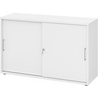 BETA 1752S | Schiebetürenschrank | 2 OH - Weiß/Weiß Metallgriff