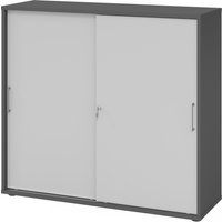BETA 1753S | Schiebetürenschrank | 3 OH - Graphit/Grau Metallgriff