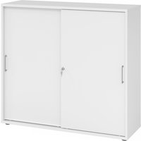 BETA 1753S | Schiebetürenschrank | 3 OH - Weiß Metallgriff
