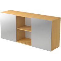 KAPA 1780 | Sideboard | mit Schwebetüren - Buche/Silber Sideboard