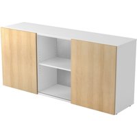 KAPA 1780 | Sideboard | mit Schwebetüren - Weiß/Eiche Sideboard