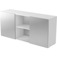 KAPA 1780 | Sideboard | mit Schwebetüren - Sideboard Weiß/Silber
