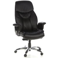 PRADO | Leder - Luxus Chefsessel Schwarz