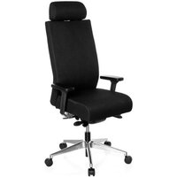 PRO-TEC XXL | Stoff - Profi Bürostuhl Schwarz