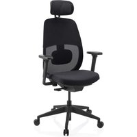 Skandis Pro | mit Kopfstütze - Profi Bürostuhl Schwarz / Schwarz