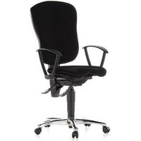 X-ERCISE - Profi Bürostuhl Schwarz Stoff