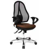 Open Point SY AL.U2 - Profi Bürostuhl Braun Stoff