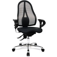 SITNESS 15 U2 - Profi Bürostuhl Schwarz Stoff / Netzstoff