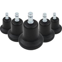 5 x STAND Nr. 11 | 11 mm | alle Böden - Stuhlgleiter Schwarz