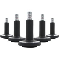 STATO-M | 11 mm | Hartboden - Stuhlrollen Schwarz / Chrom