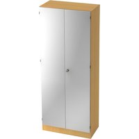 SIGNA K 6200 SG - Buche/Silber 5 OH mit Knauf (abschließbar) Garderobenschrank