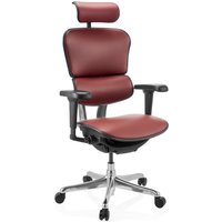 ERGOHUMAN ULTRA L GEN2 | Leder - Luxus Chefsessel Weinrot