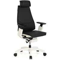 GENIDIA PRO WHITE Leder - High End Bürostuhl Schwarz