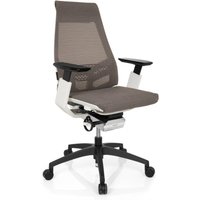 GENIDIA SMART WHITE | Netz - Profi Bürostuhl Grau / Weiß
