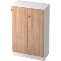 SIGNA K 6550 SG - 3 OH Weiß/Nussbaum mit Knauf (abschließbar) Schrank