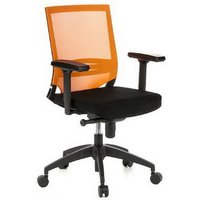 PORTO BASE - Profi Bürostuhl Schwarz / Orange