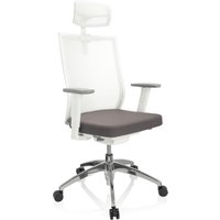 ASPEN WHITE PRO - Profi Bürostuhl Grau / Weiß