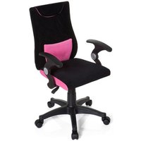 KIDDY PRO AL - Kinderdrehstuhl Schwarz / Rosa