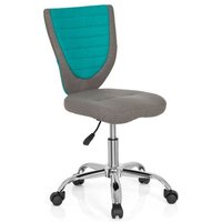 KIDDY COMFORT - Kinderdrehstuhl Grau / Türkis