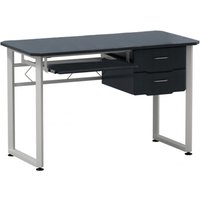 WORKFLOW | 120x60 - Schreibtisch Graphit / Weiß
