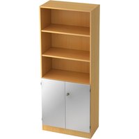 SIGNA K 6770 SG - Buche/Silber 5 OH mit Knauf (abschließbar) Schrank