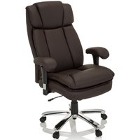 BUILDER XXL I | Kunstleder - XXL Drehstuhl Dunkelbraun