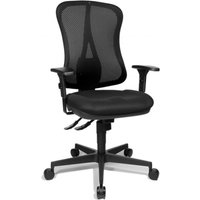 HEAD POINT SY - Profi Bürostuhl Schwarz Stoff / Netzstoff