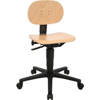 Tec 11 - Drehhocker Buche/Schwarz