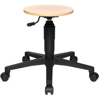 Tec 60 - Drehhocker Buche/Schwarz