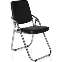 ESTO | Kunstleder - Klappstuhl Schwarz