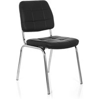 PICENO V - Vierfußstuhl Schwarz