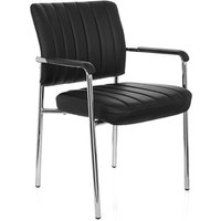 SOMOS V | Kunstleder - Vierfußstuhl Schwarz