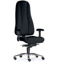 ZERO 72 L - Profi Bürostuhl Schwarz Leder