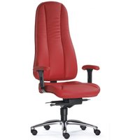 ZERO 72 L - Profi Bürostuhl Rot Leder