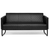 ARUBA BLACK | 3-Sitzer - Lounge Sofa Schwarz