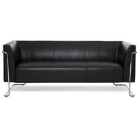 CURACAO | 3-Sitzer - Lounge Sofa Schwarz