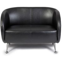 ST. LUCIA | 2-Sitzer - Lounge Sofa Schwarz