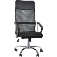 STRYKA | Netzstoff - Home Office Chefsessel Schwarz