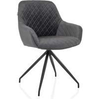 ELVERUM - Polsterstuhl Grau