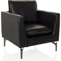 BAVERO | 1-Sitzer | Kunstleder - Loungesessel Schwarz